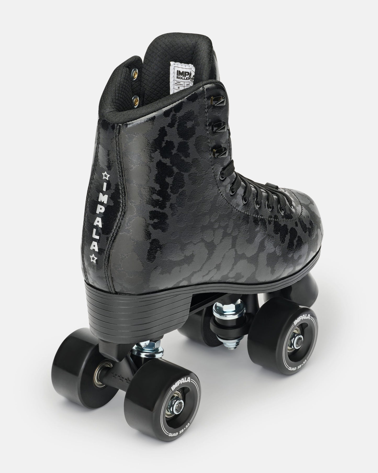 Impala Roller Skates - BLACK LEOPARD