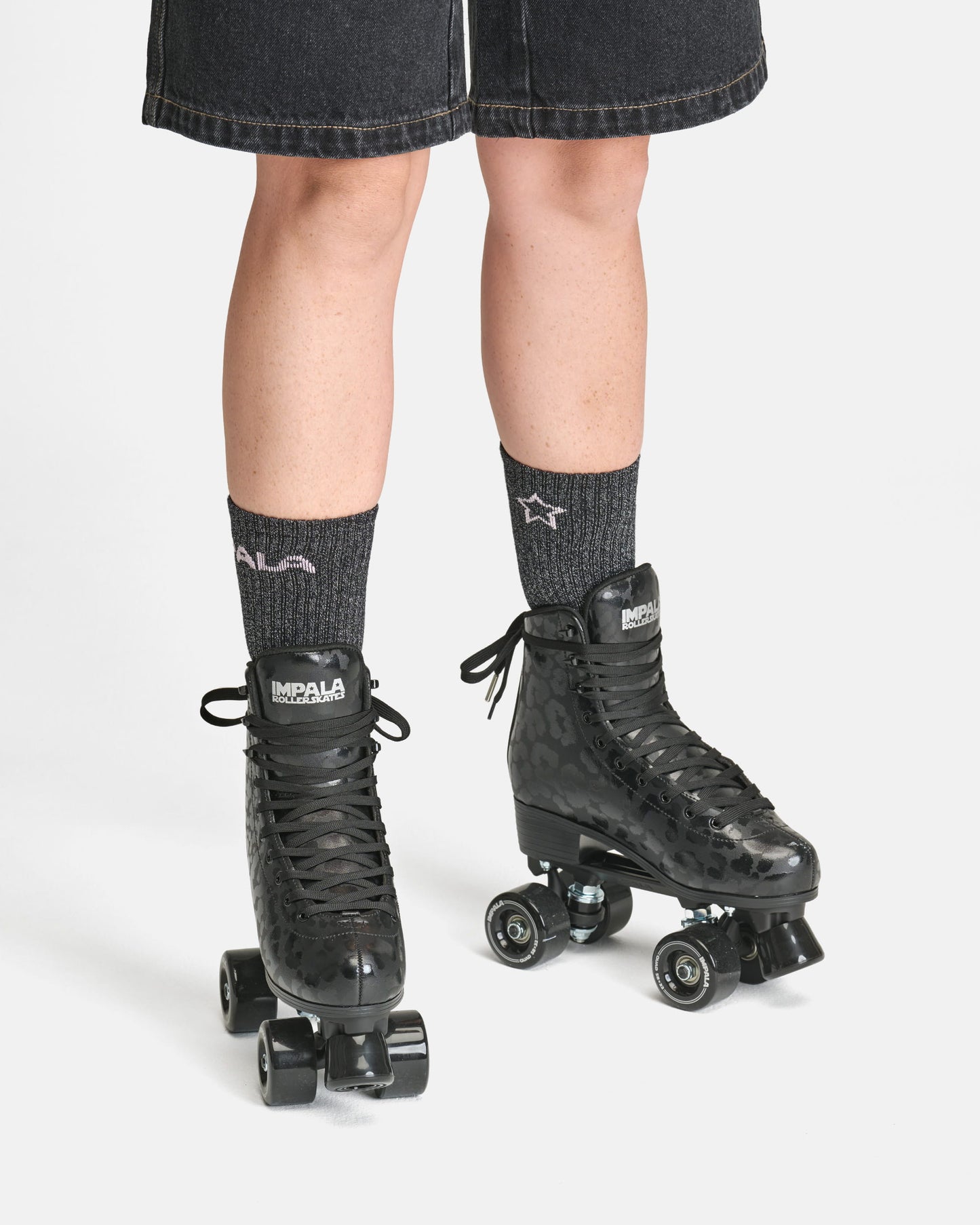 Impala Roller Skates - BLACK LEOPARD