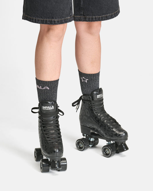 Impala Roller Skates - BLACK LEOPARD