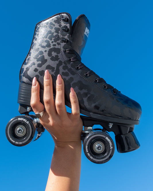 Impala Roller Skates - BLACK LEOPARD
